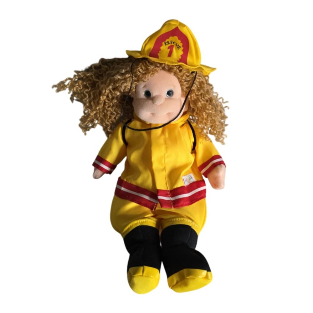 EUC Ty Beanie Baby Fire Rescue Doll "princess"